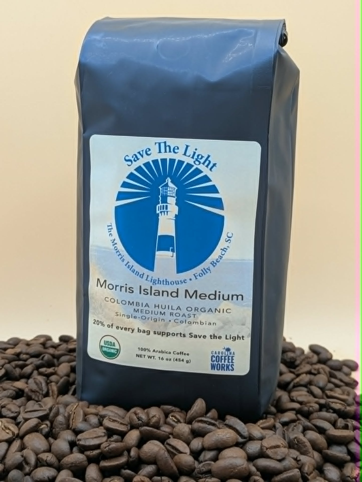 Morris Island Save the Light Lighthouse Roast    20% supports the Morris Island Lighthouse